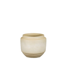 Aveiro pot rond taupe - h17xd21cm