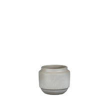 Aveiro pot rond l.grijs - h13xd15cm