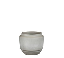 Aveiro pot rond l.grijs - h17xd21cm