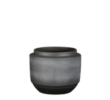 Aveiro pot rond zwart - h21xd25cm