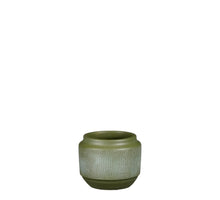 Aveiro pot rond d.groen - h13xd15cm