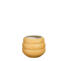 Glen pot round ochre - h12xd12cm