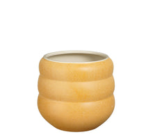 Glen pot round ochre - h19xd19cm