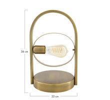 Table lamp metal 22x20x36cm Antique Brass