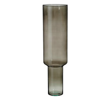 Fallon vase recycled glass gray - h70xd19cm