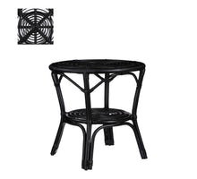 Zambia bijzettafel zwart - l55xw55xh56cm