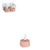 Tea light LED pink 4 pieces battery operated - h4.6xd3.8cm