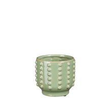 Boaz pot round green - h11,5xd12,5cm