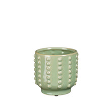 Boaz pot round green - h13,5xd14,5cm