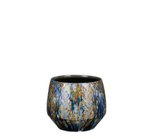 Harris pot rond blauw - h14xd16,5cm