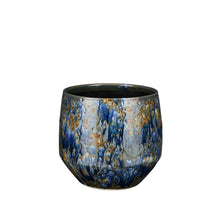 Harris pot rond blauw - h18xd20cm