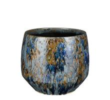 Harris pot rond blauw - h22xd25cm