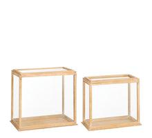 Kabinet bruin set van 2 FSC 100% - l53xb30xh48cm