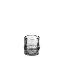 Tea light holder Pjotr gray - h8xd7.5cm
