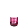 Theelicht houder Pjotr roze - h8xd7,5cm
