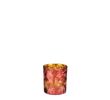 Tea light holder forest red - h8xd7cm