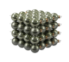 cb. 64 glassballs/cap granite green 40 mm