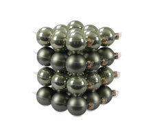 cb. 36 glassballs/cap granite green 57 mm