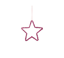 Ornament ster fuchsia - d15cm