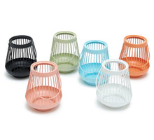 Metal lantern Ø13x15.5cm assorted 6pcs