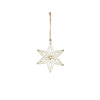 Ornament snowflake gold - h1xd12cm