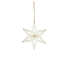 Ornament Schneeflocke gold - h1xd17cm