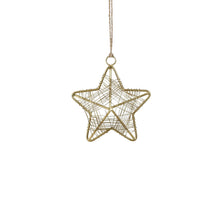 Ornament ster goud - d10cm