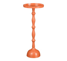 Duco bijzettafel gerecycled aluminium oranje FSC 100% - h66xd25cm