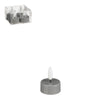 Tea light LED gray 4 pieces battery operated - h4.6xd3.8cm