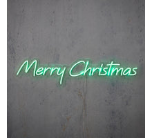 Neon light merry christmas groen 300led IP20  - l20xb94cm