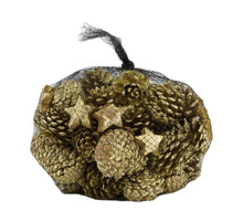 Pinecone with 10 coco star nature 1kg Gold