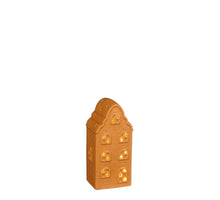 Huis bruin led battery operated - l8xb6,5xh17cm