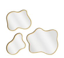 Landos spiegel goud 3 stuks - l37,5xb55,5xh2,5cm