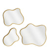 Landos gold mirror, 3 pieces - l37.5xb55.5xh2.5cm