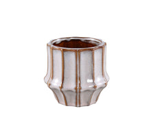 Bloempot Skyper beige/roze D12 H12 cm