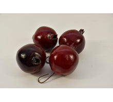 Pomegranate 9x7.5x7.5cm 4pc poly Red