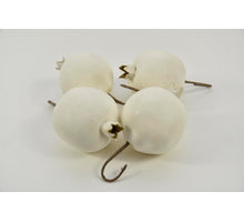 Pomegranate 9x7.5x7.5cm 4pc poly White