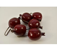 Pomegranate 7.5x5.5x5.5cm 6pc poly Red