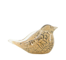Bird feeder, glass, 13.5x5.5x8.5cm, Brown