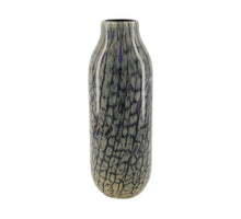 Vase glass 12x12x33cm Dark blue