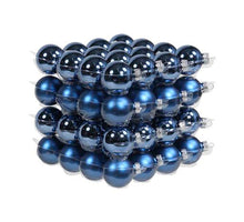 cb. 64 glasballen/cap basic blue 40 mm