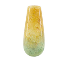 Vase glass 12.5x12.5x28.5cm Green