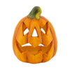 Tealight holder pumpkin ceramic 9.8x9x12cm Orange