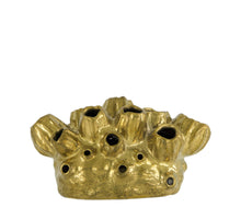 Vase ceramic 28.5x15x15cm Gold