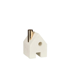 Decoration house white - l9xb9xh12.5cm