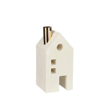 Decoration house white - l9xb9xh18.5cm