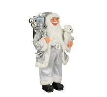 Kerstman zilver - l30xb20xh60cm