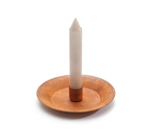 Metal candle holder Ø13,5x3cm rusty