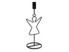 Metal angel candle holder  28cm black