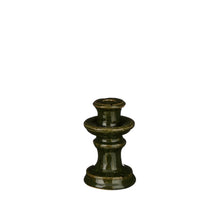 Elena candlestick green - h14.5xd9cm